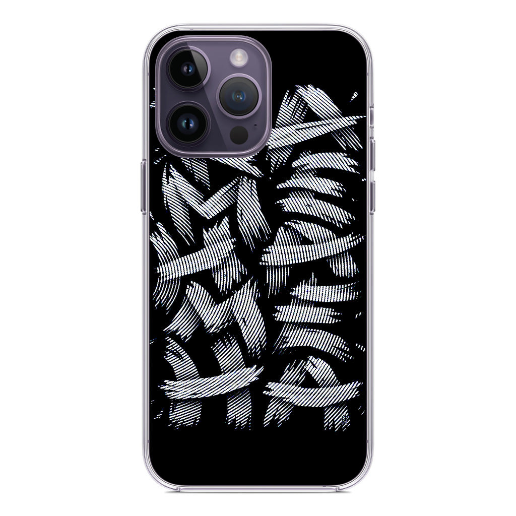 Dragon Ball Kamehameha Font Art iPhone 14 Pro / 14 Pro Max Case