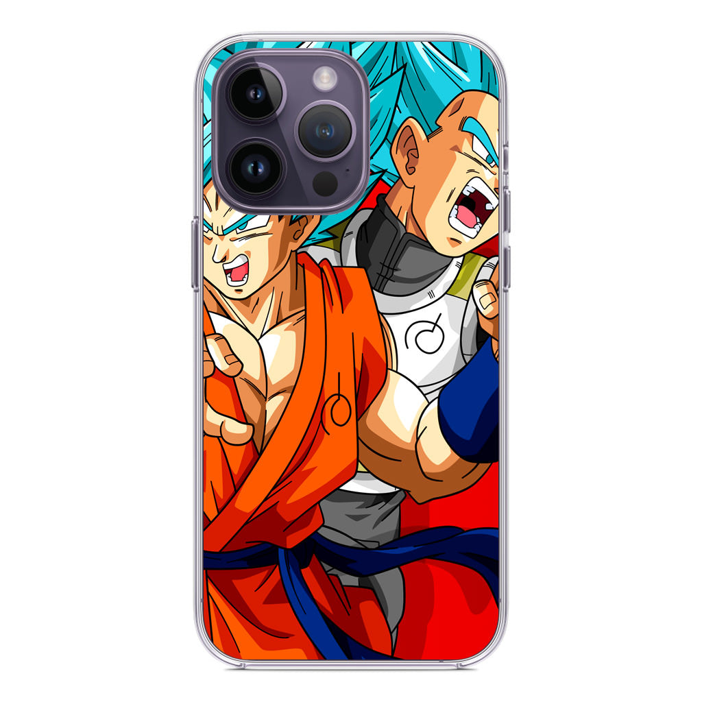 Dragon Ball Super SSGSS Goku And Vegeta iPhone 14 Pro / 14 Pro Max Case