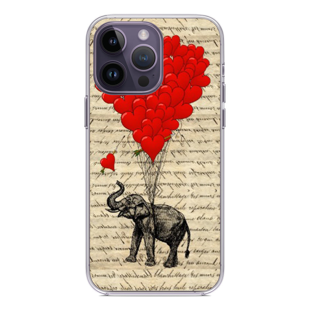 Elephant And Heart iPhone 14 Pro / 14 Pro Max Case