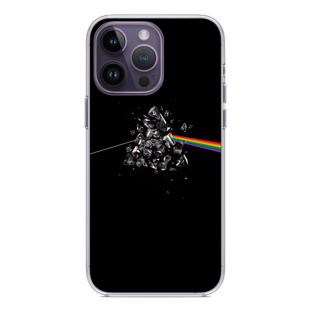 Glass Broken Light Refraction iPhone 14 Pro / 14 Pro Max Case