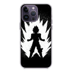Goku Super Saiyan Black White iPhone 14 Pro / 14 Pro Max Case