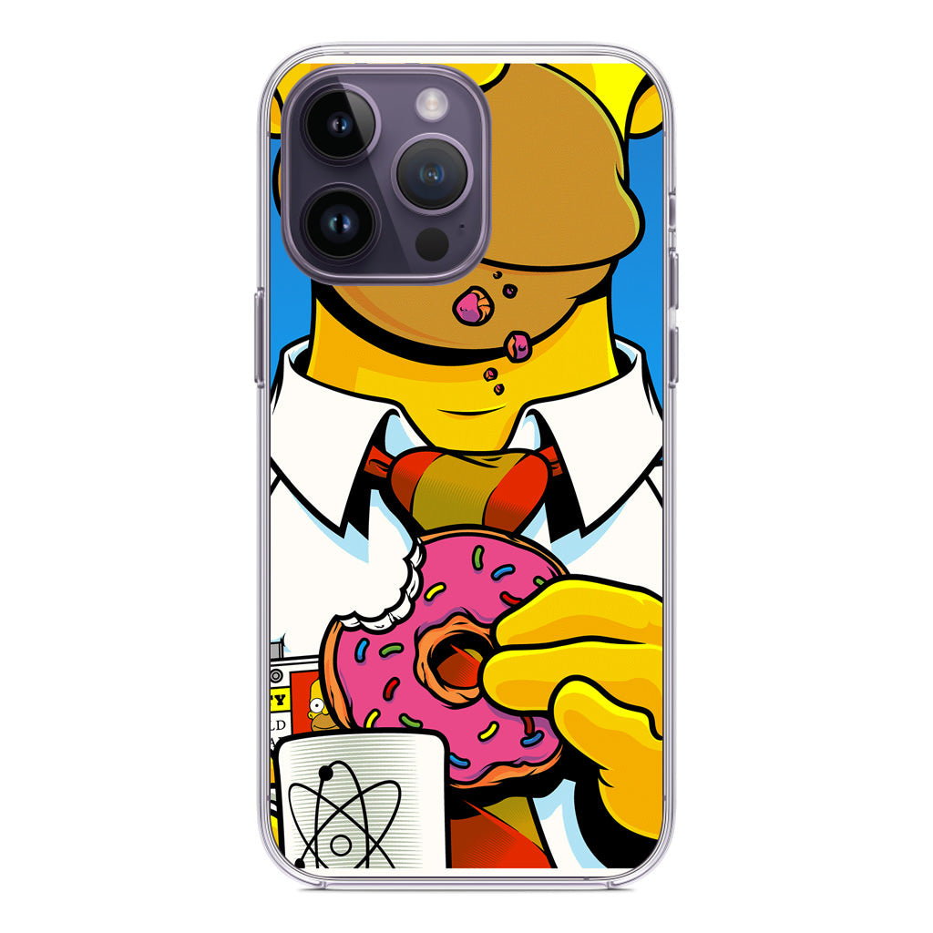 Homer Eats Donut iPhone 14 Pro / 14 Pro Max Case