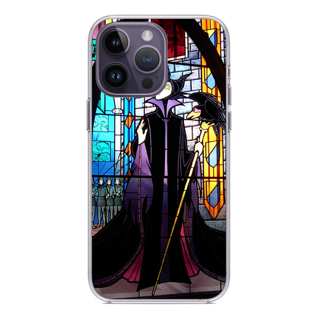 Maleficent Sleeping Beauty Glass Art iPhone 14 Pro / 14 Pro Max Case