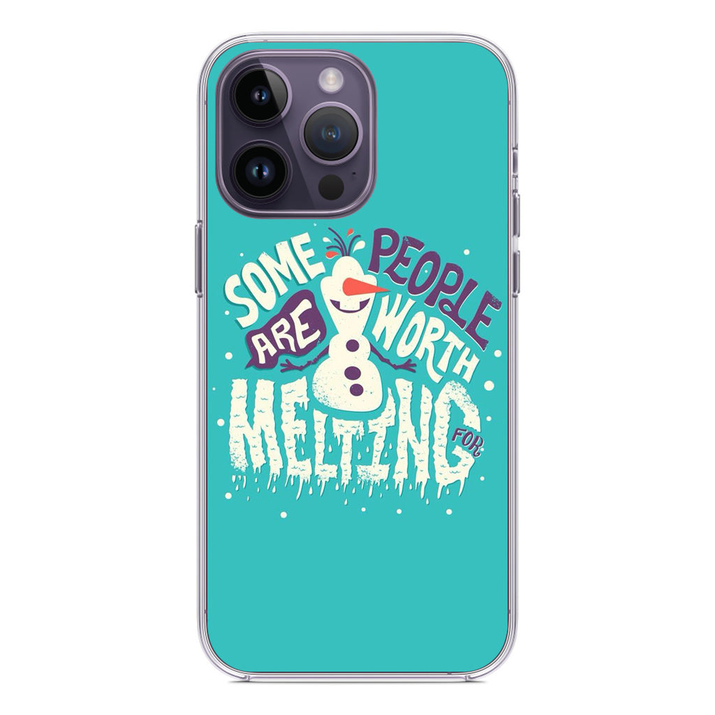 Olaf Frozen Is Melting iPhone 14 Pro / 14 Pro Max Case