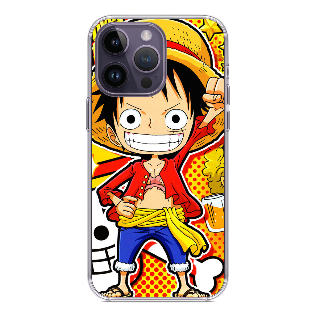 One Piece Cute Luffy iPhone 14 Pro / 14 Pro Max Case