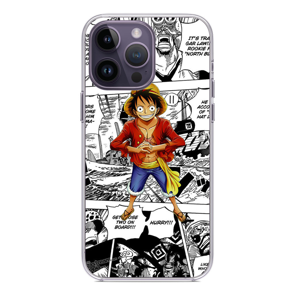 One Piece Luffy Comics iPhone 14 Pro / 14 Pro Max Case