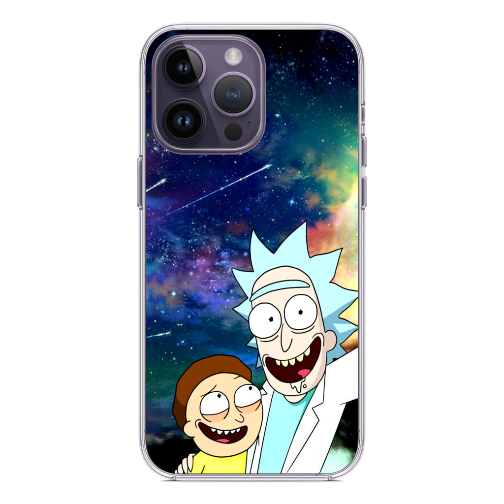 Rick And Morty In The Space iPhone 14 Pro / 14 Pro Max Case