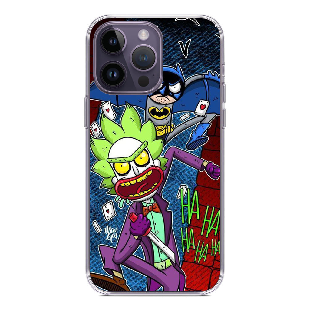 Rick And Morty Bat And Joker Clown iPhone 14 Pro / 14 Pro Max Case