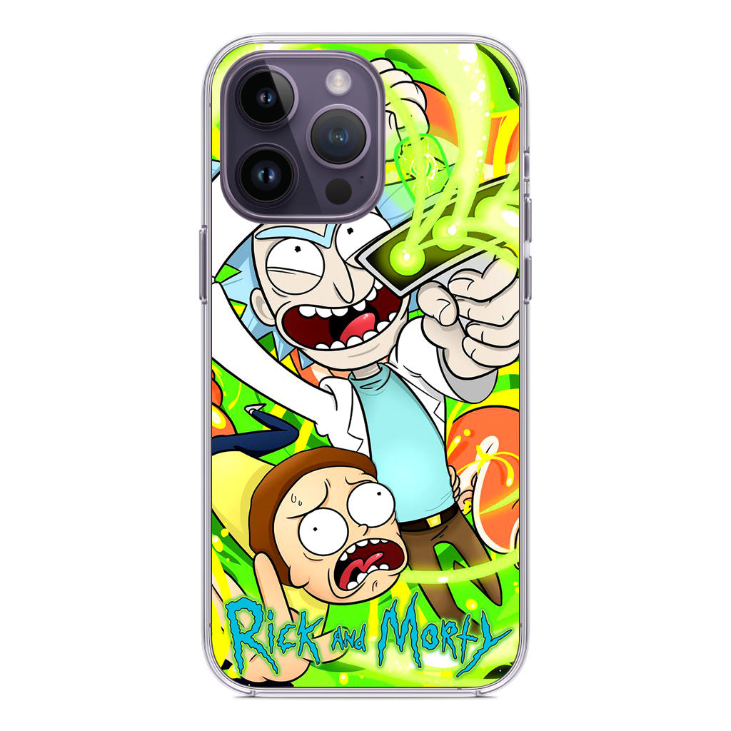 Rick And Morty Shoot Portal Gun iPhone 14 Pro / 14 Pro Max Case