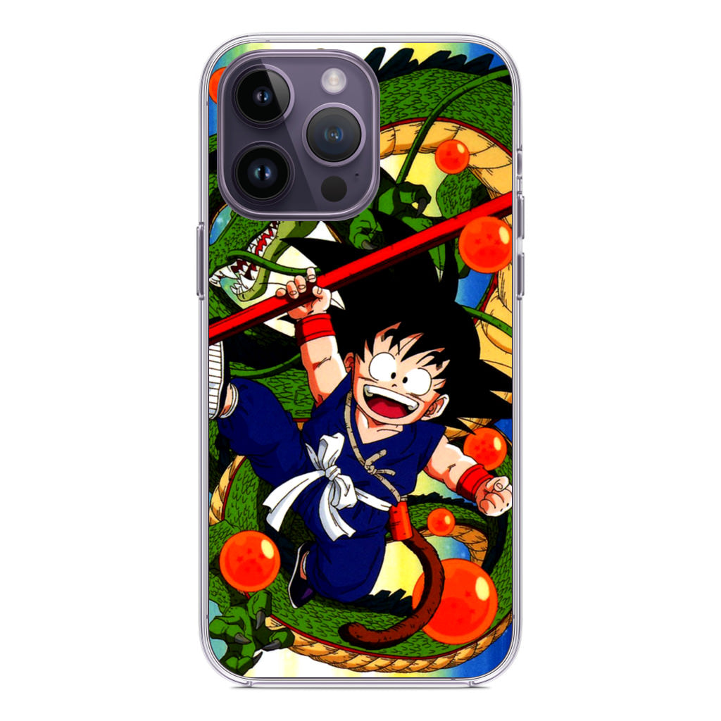 Shenlong And Little Goku Dragon Ball iPhone 14 Pro / 14 Pro Max Case