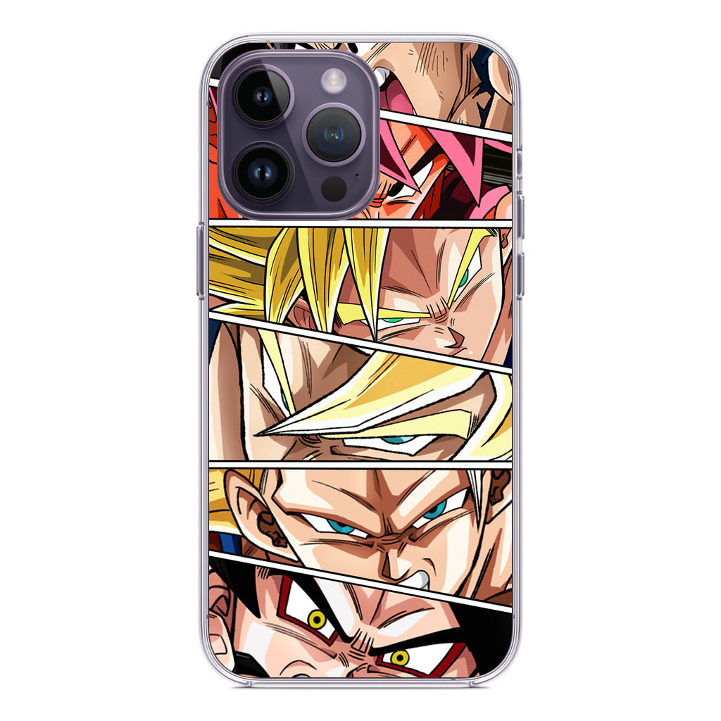 Son Goku Forms iPhone 14 Pro / 14 Pro Max Case