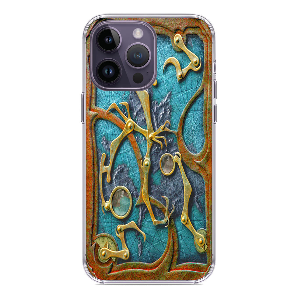 Steampunk Book Cover iPhone 14 Pro / 14 Pro Max Case