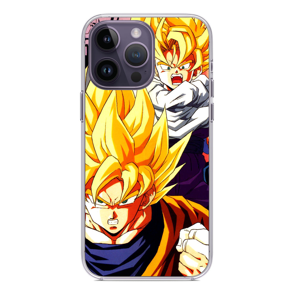 Super Saiyan Goku And Gohan iPhone 14 Pro / 14 Pro Max Case