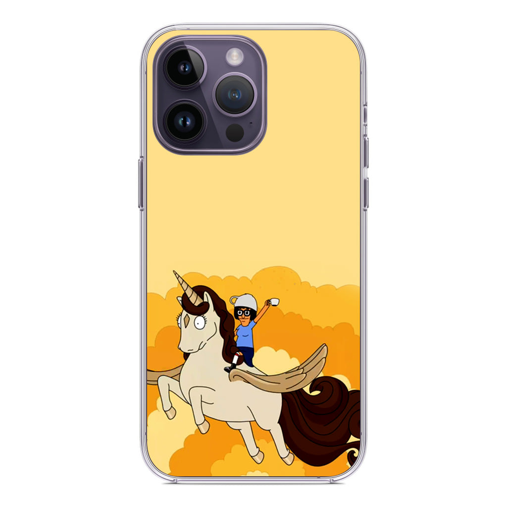 Tina Belcher And Unicorn iPhone 14 Pro / 14 Pro Max Case