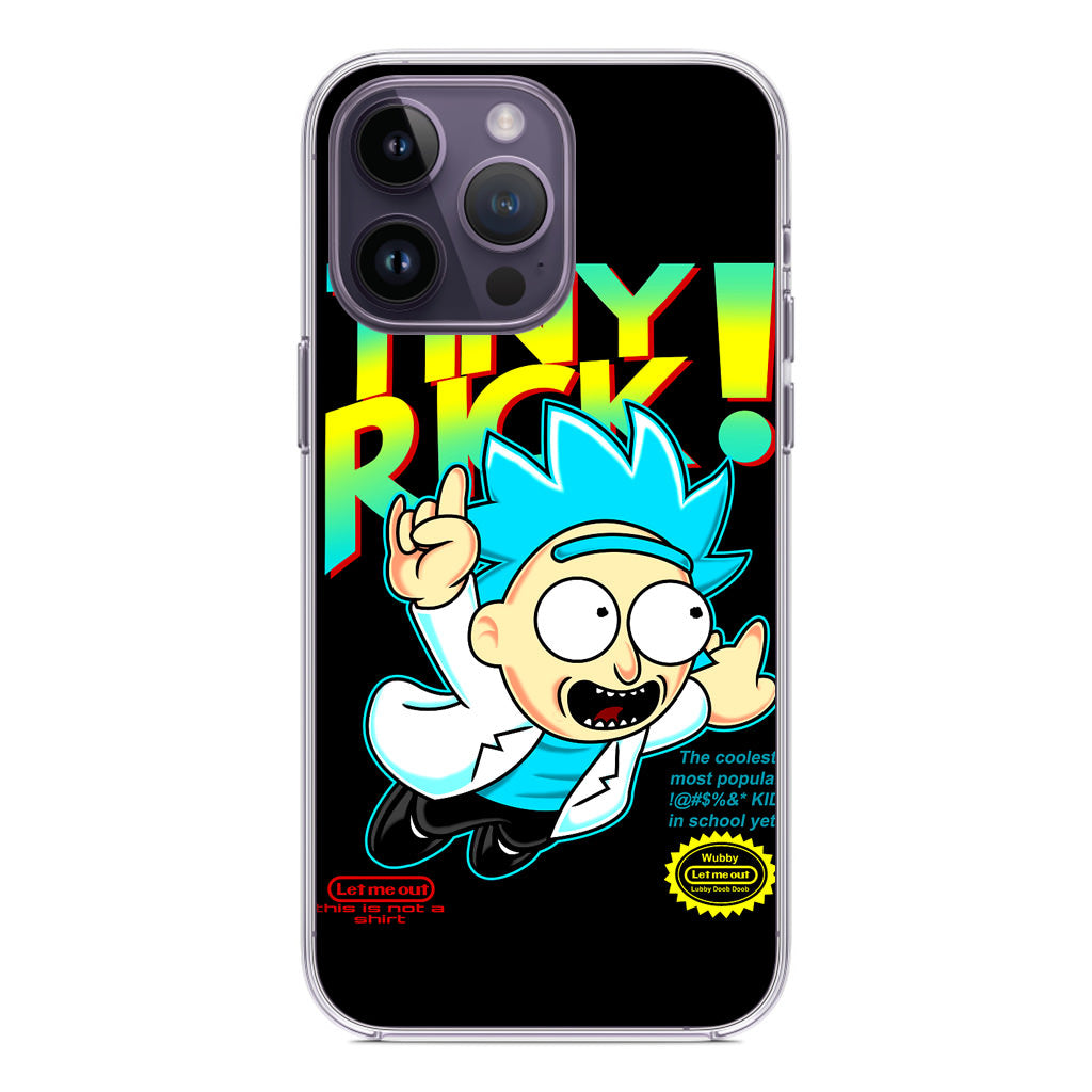 Tiny Rick Let Me Out iPhone 14 Pro / 14 Pro Max Case