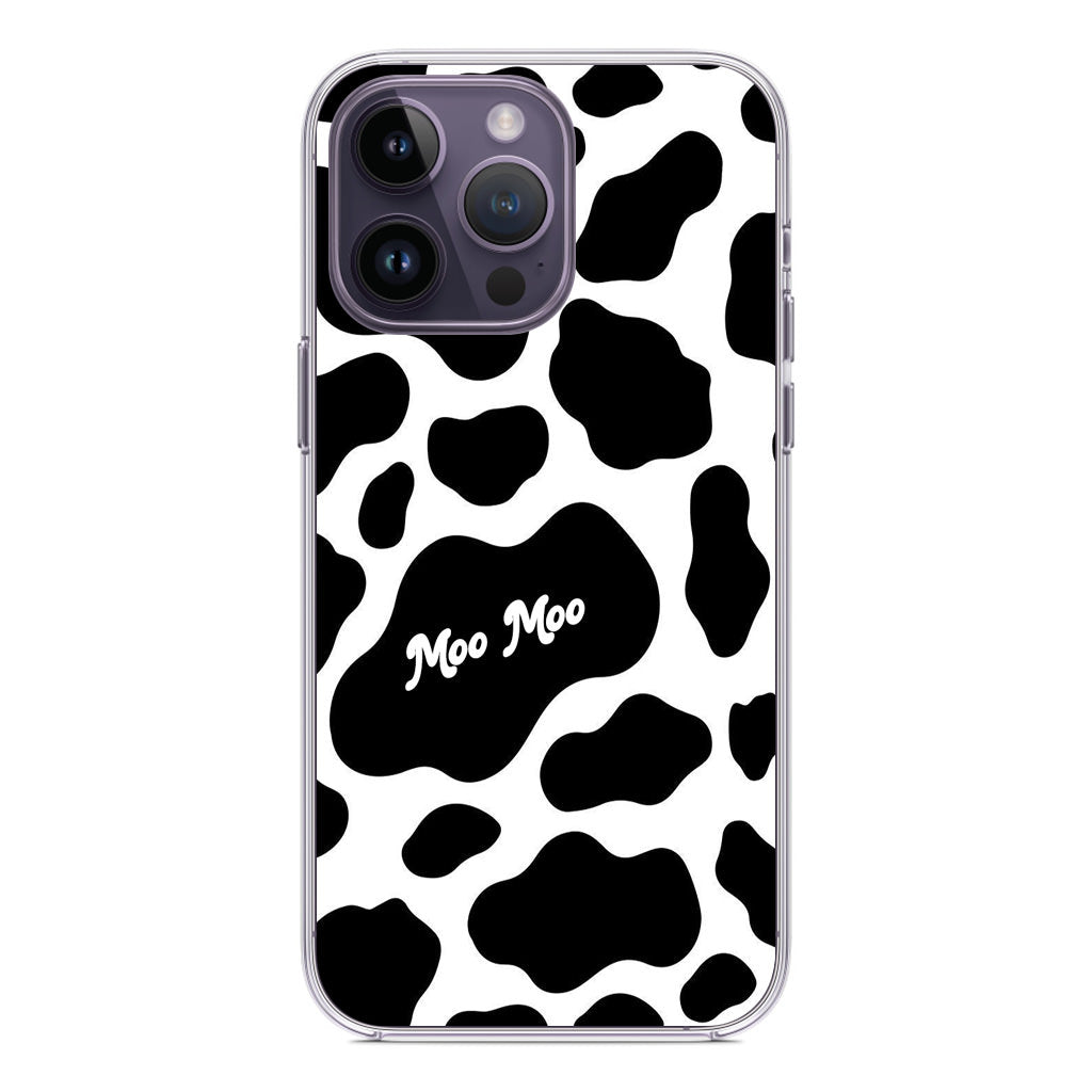 Moo Moo Pattern iPhone 14 Pro / 14 Pro Max Case