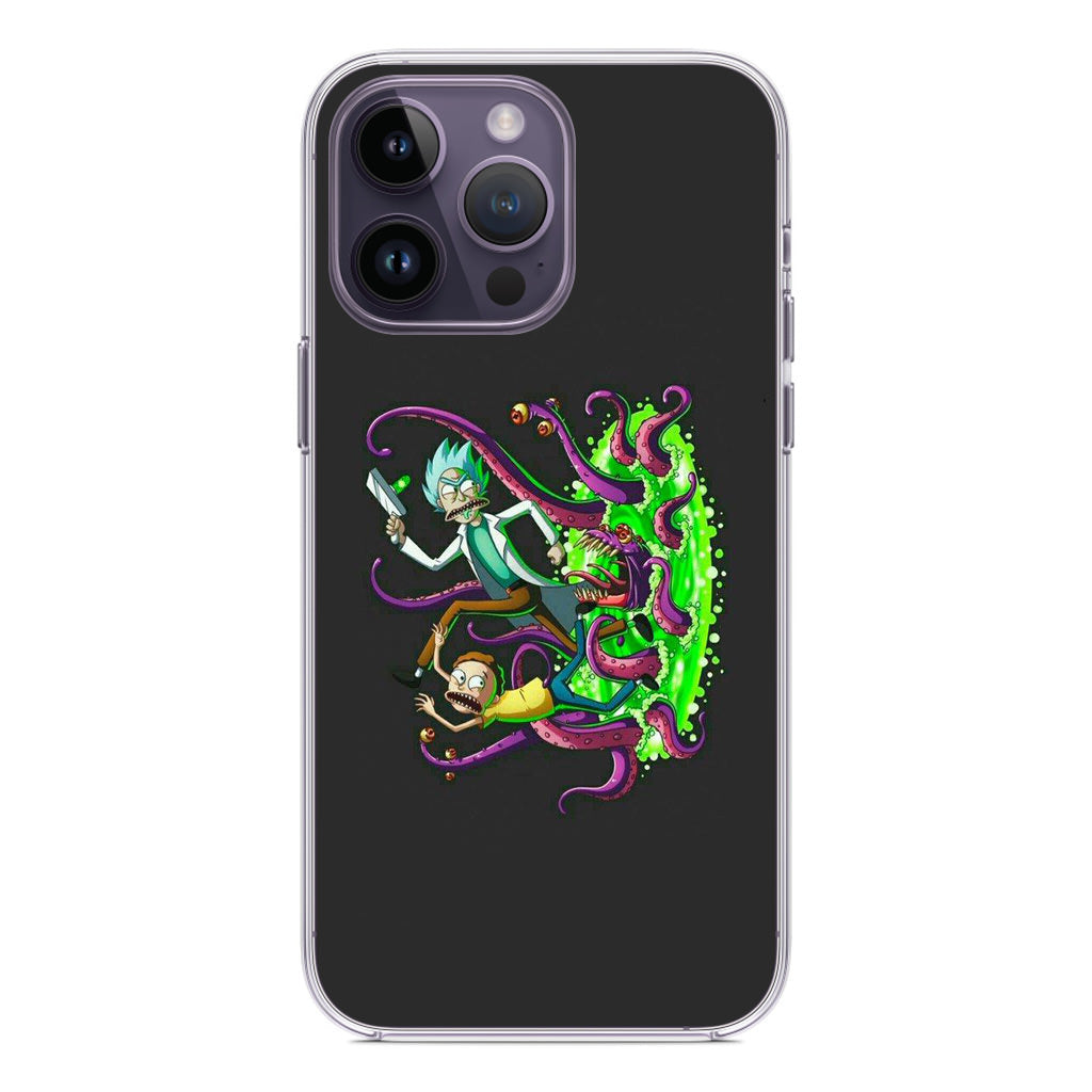 Rick And Morty Pass Through The Portal iPhone 14 Pro / 14 Pro Max Case