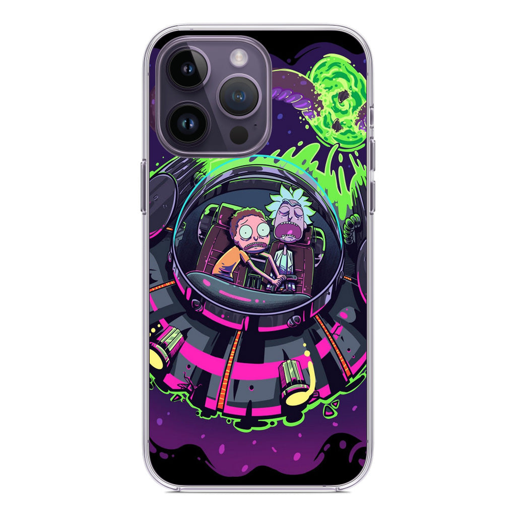 Rick And Morty Spaceship iPhone 14 Pro / 14 Pro Max Case