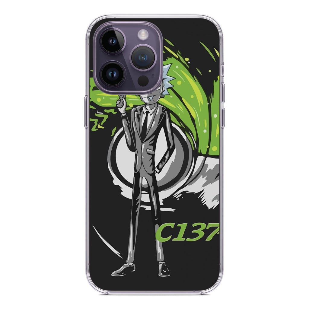 Rick Sanchez Agent C137 iPhone 14 Pro / 14 Pro Max Case