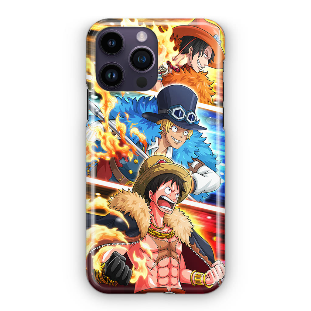 Ace Sabo Luffy iPhone 14 Pro / 14 Pro Max Case