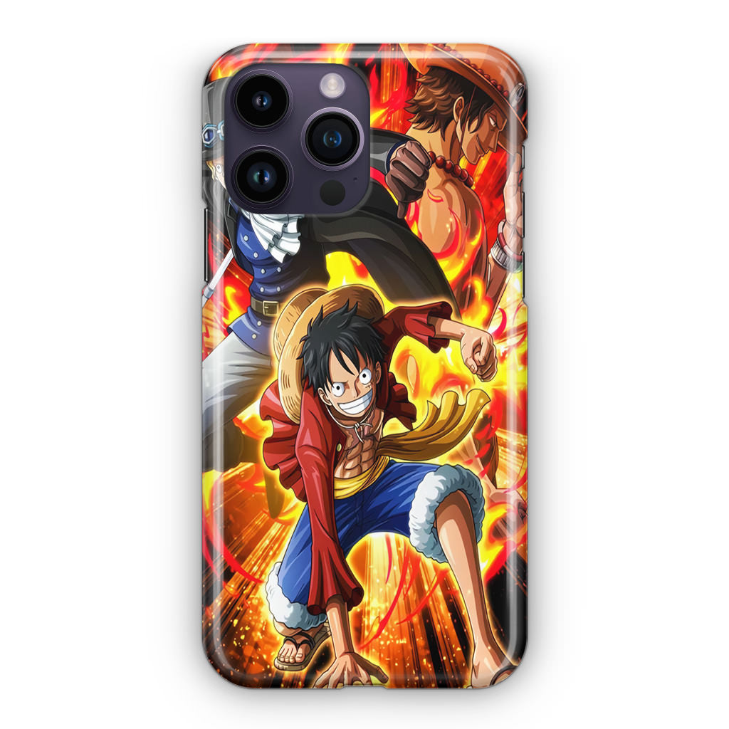 Ace Sabo Luffy Brotherhood iPhone 14 Pro / 14 Pro Max Case