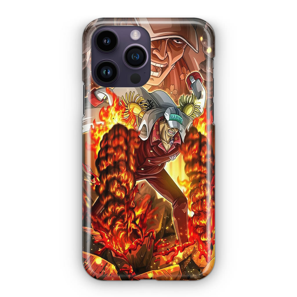 Akainu Exploding Volcano iPhone 14 Pro / 14 Pro Max Case