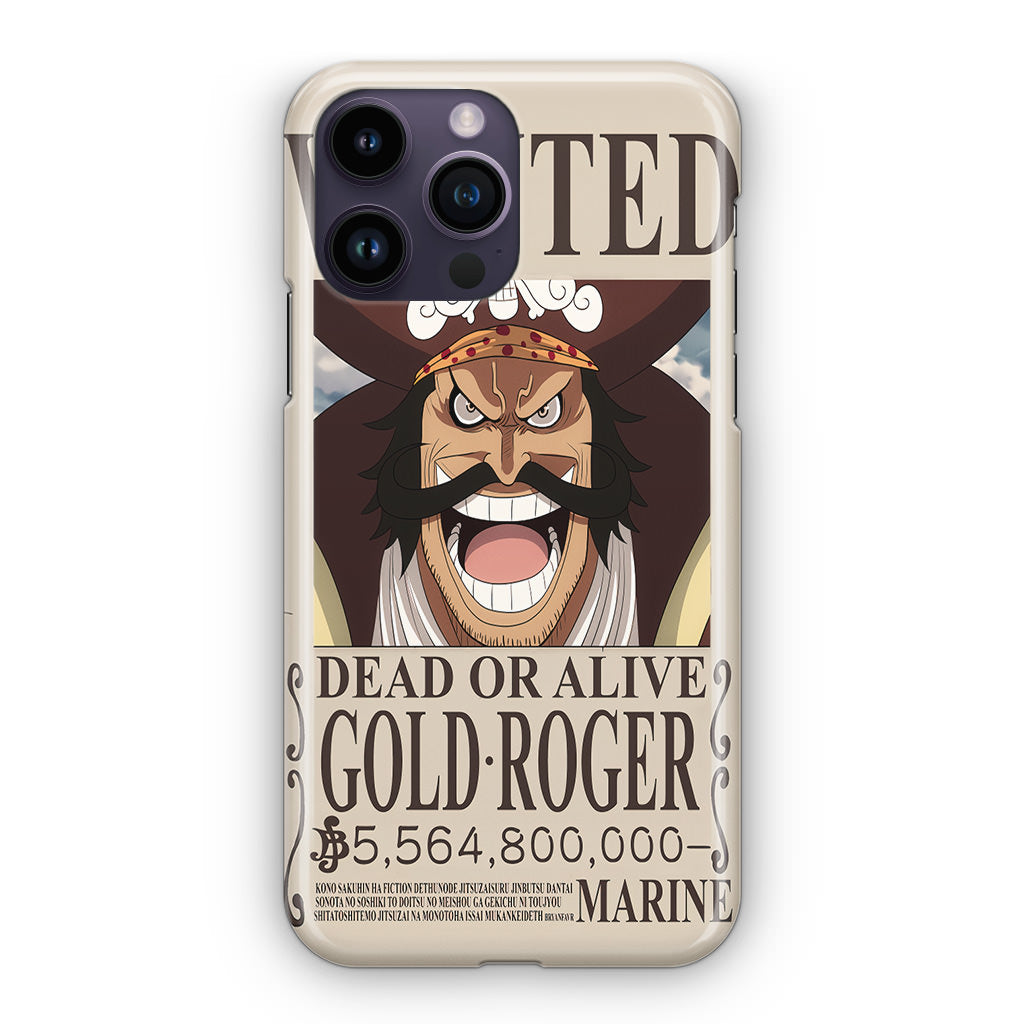 Gold Roger Bounty iPhone 14 Pro / 14 Pro Max Case