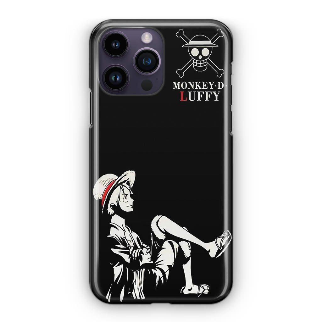 Monkey D Luffy Black And White iPhone 14 Pro / 14 Pro Max Case