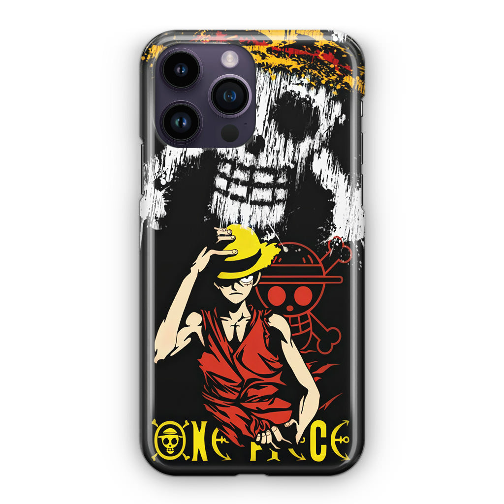 Monkey D Luffy Paint Art iPhone 14 Pro / 14 Pro Max Case