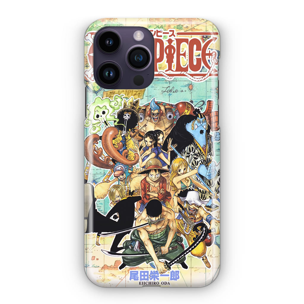 One Piece Comic Straw Hat Pirate iPhone 15 Pro / 15 Pro Max Case