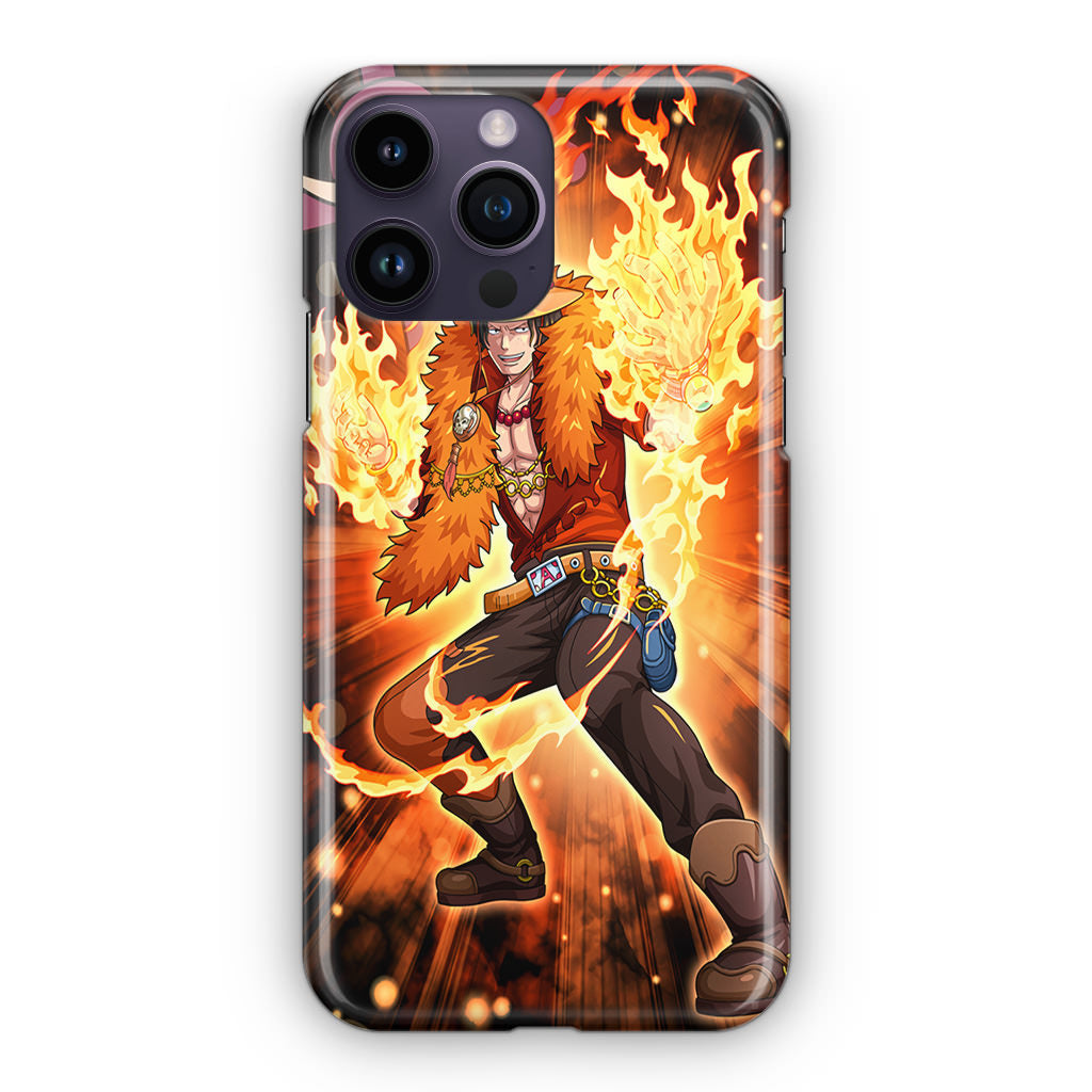 Portgas D Ace Fire Power iPhone 15 Pro / 15 Pro Max Case