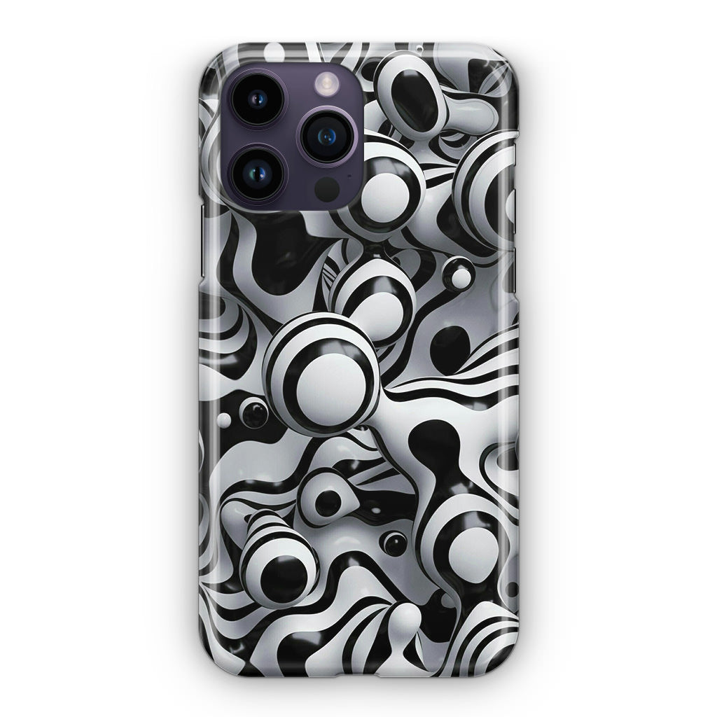 Abstract Art Black White iPhone 15 Pro / 15 Pro Max Case