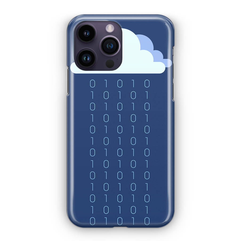 Abstract Binary Minimalist iPhone 14 Pro / 14 Pro Max Case