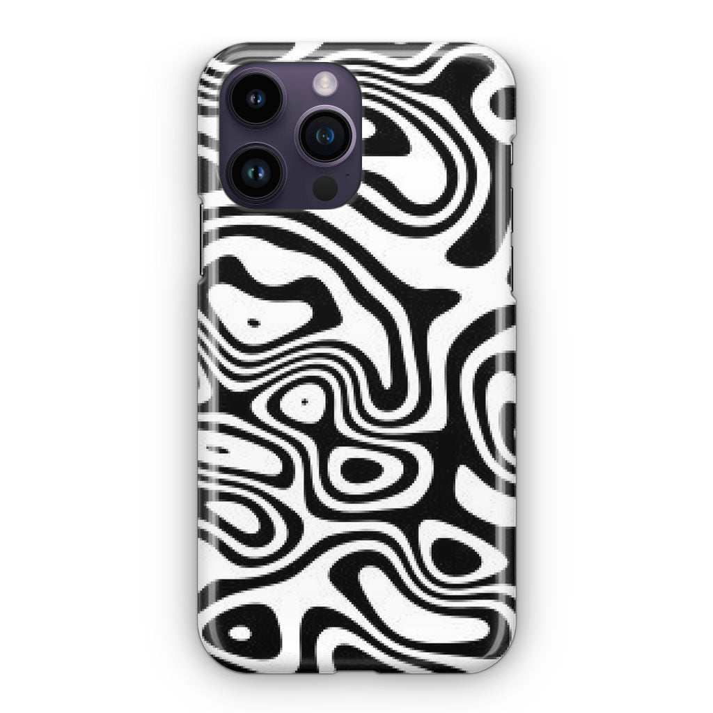 Abstract Black and White Background iPhone 14 Pro / 14 Pro Max Case