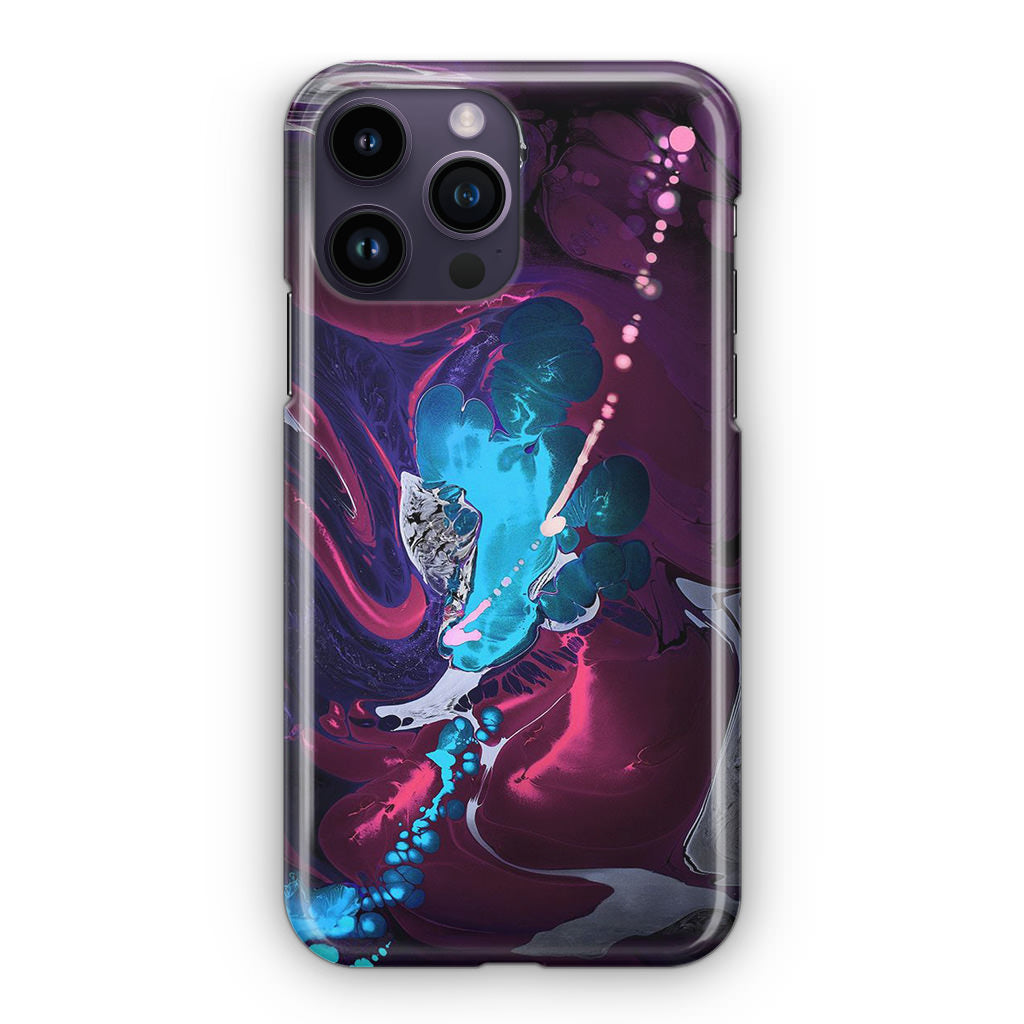 Abstract Purple Blue Art iPhone 14 Pro / 14 Pro Max Case