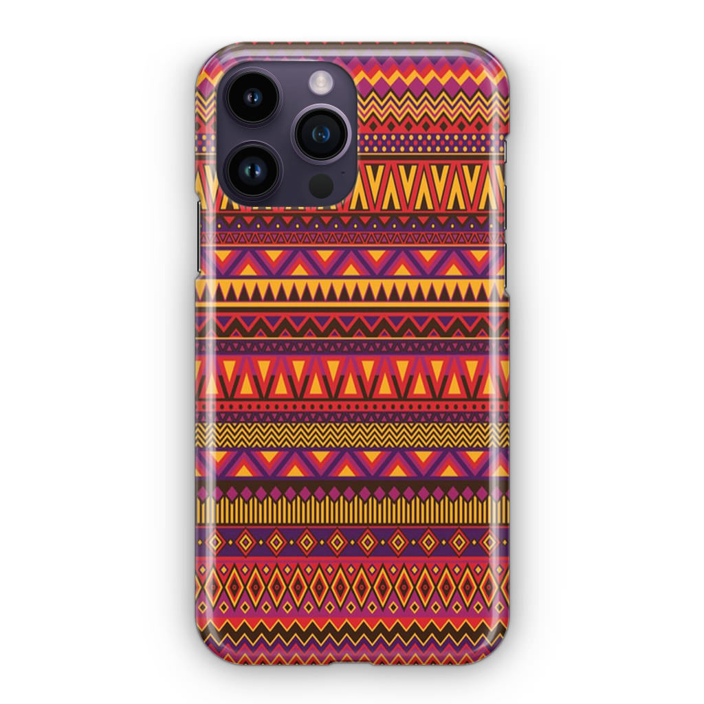 African Aztec Pattern iPhone 14 Pro / 14 Pro Max Case