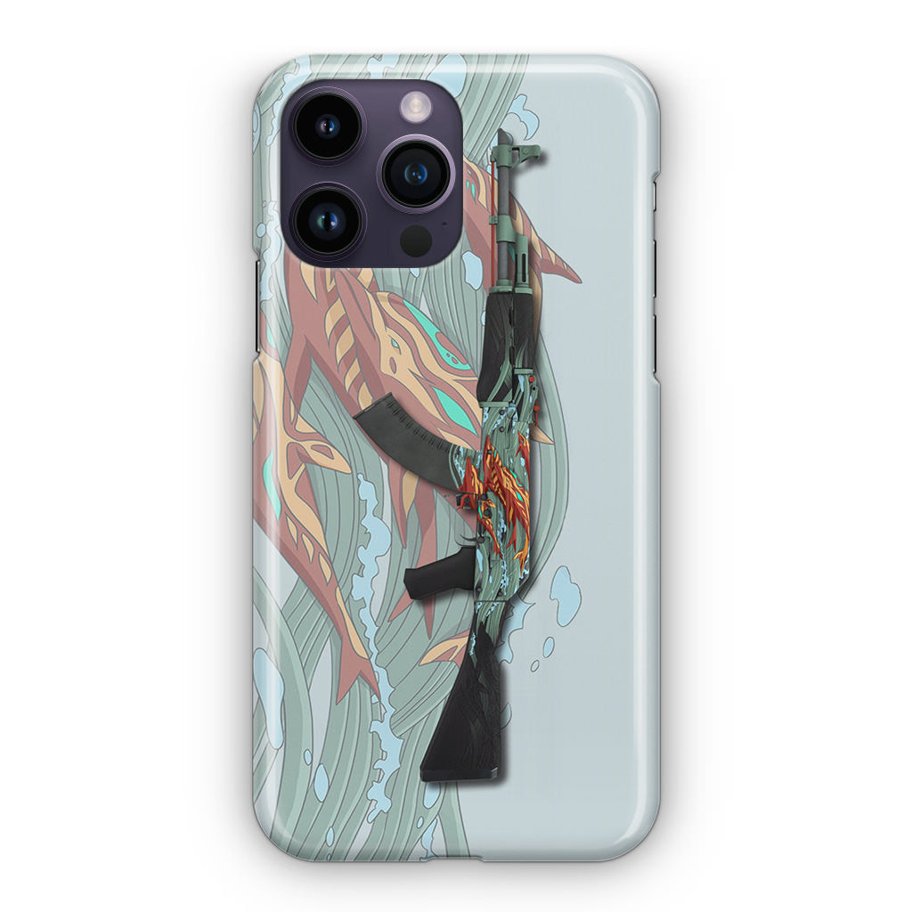 AK-47 Aquamarine Revenge iPhone 15 Pro / 15 Pro Max Case