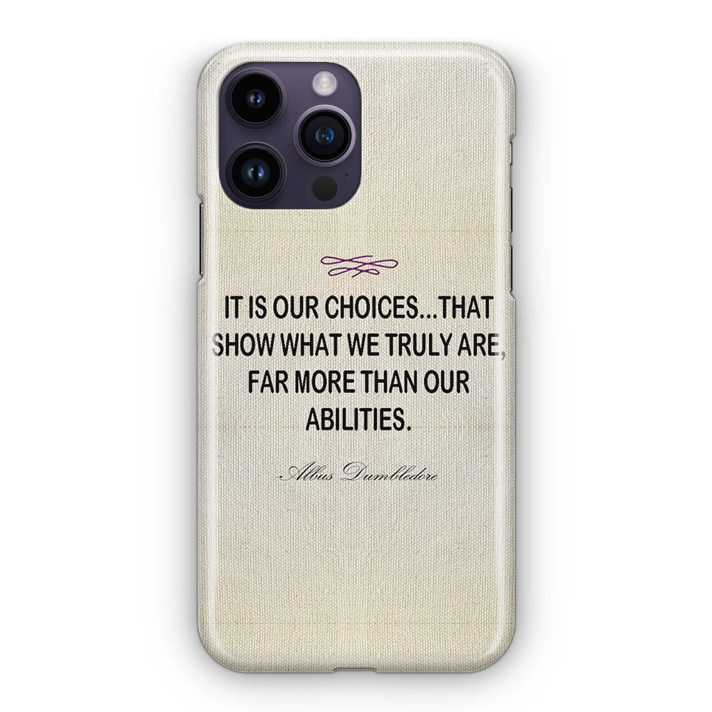 Albus Dumbledore Quote iPhone 14 Pro / 14 Pro Max Case