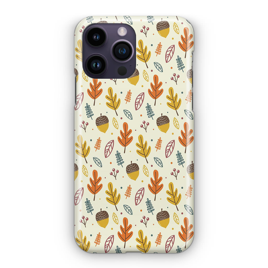 Autumn Things Pattern iPhone 14 Pro / 14 Pro Max Case