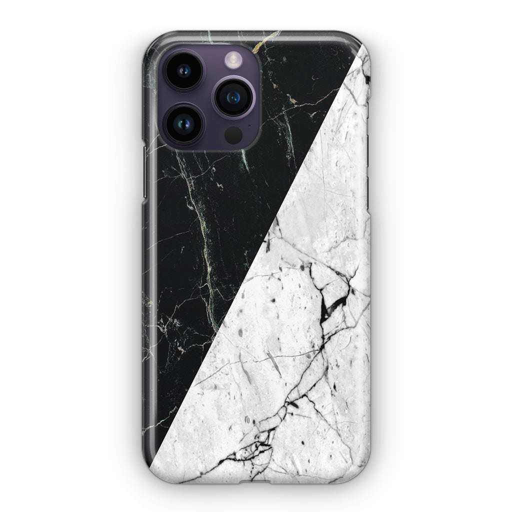 B&W Marble iPhone 14 Pro / 14 Pro Max Case