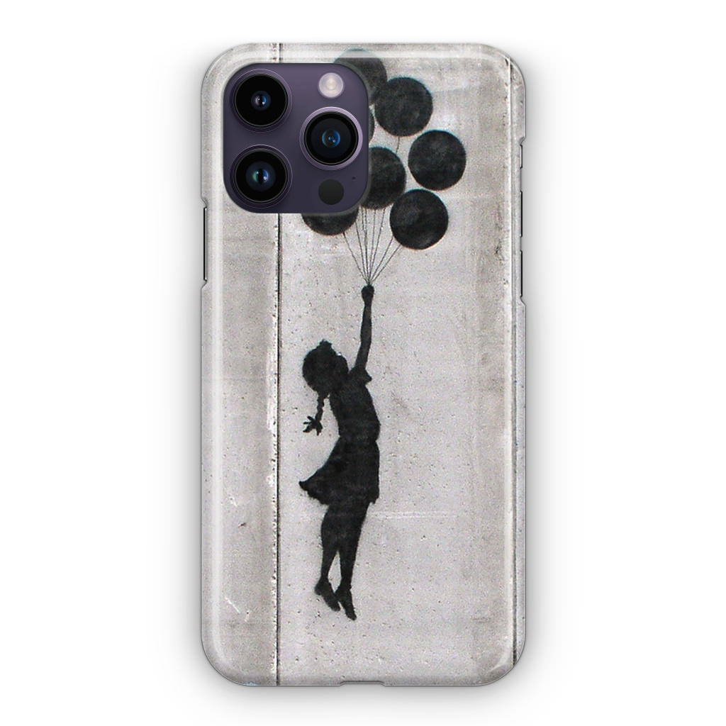 Banksy Girl With Balloons iPhone 14 Pro / 14 Pro Max Case