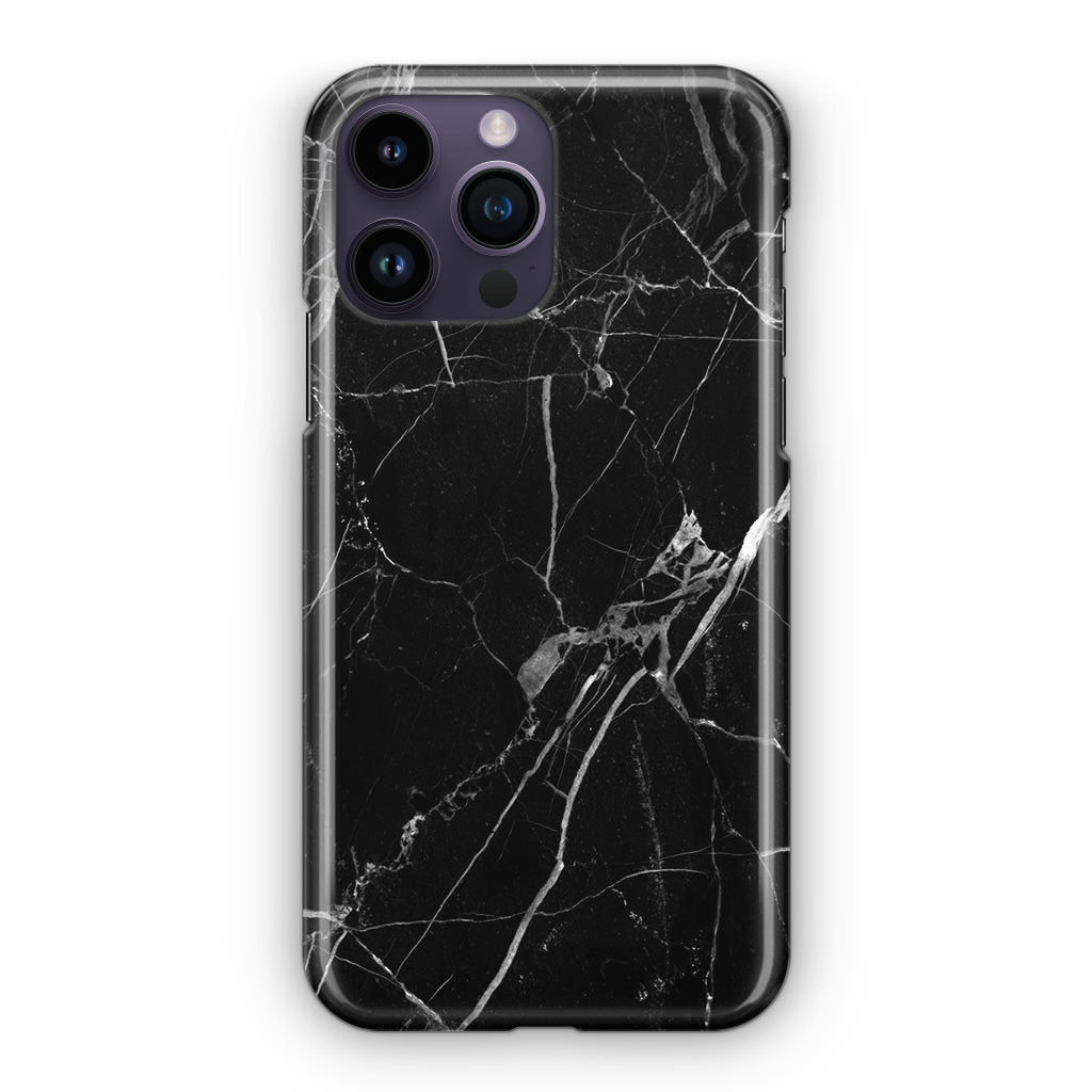 Black Marble iPhone 14 Pro / 14 Pro Max Case