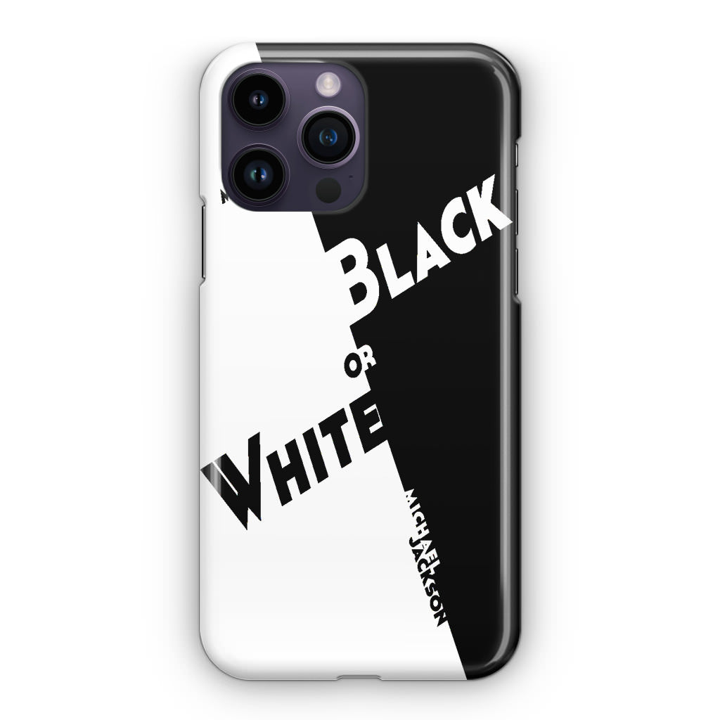 Black Or White Michael Jackson iPhone 14 Pro / 14 Pro Max Case