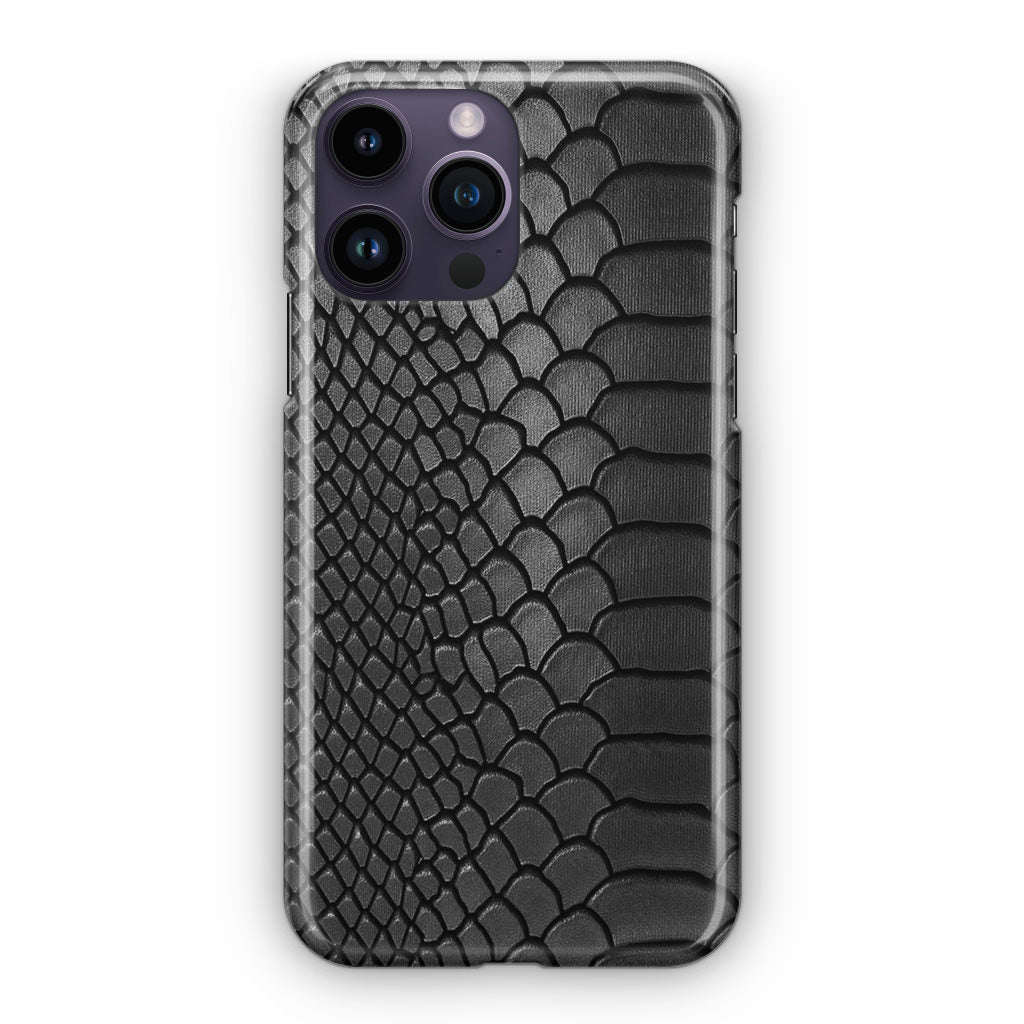 Black Snake Skin Texture iPhone 14 Pro / 14 Pro Max Case