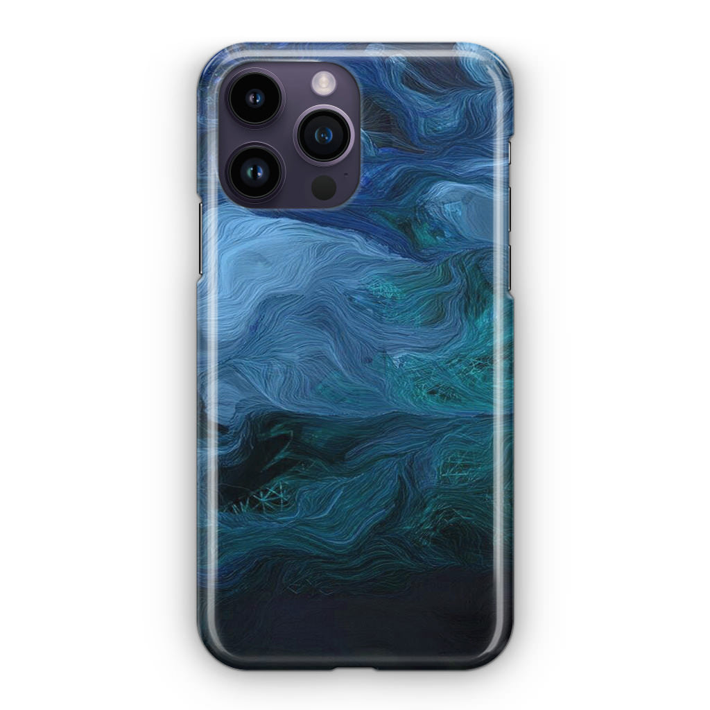 Blue Abstract Art iPhone 14 Pro / 14 Pro Max Case