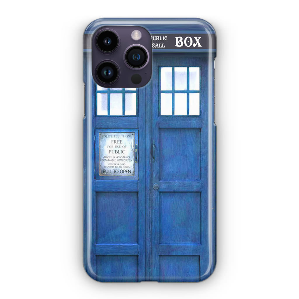 Blue Police Call Box iPhone 14 Pro / 14 Pro Max Case