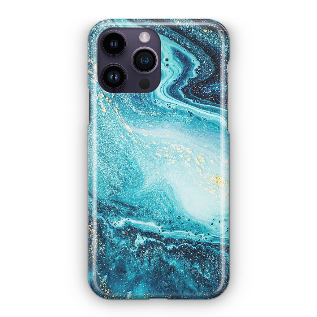 Blue Water Glitter iPhone 14 Pro / 14 Pro Max Case