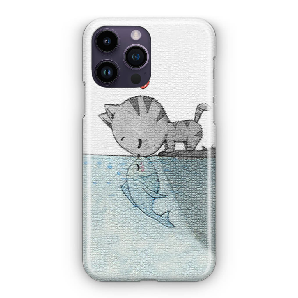 Cat Fish Kisses iPhone 14 Pro / 14 Pro Max Case