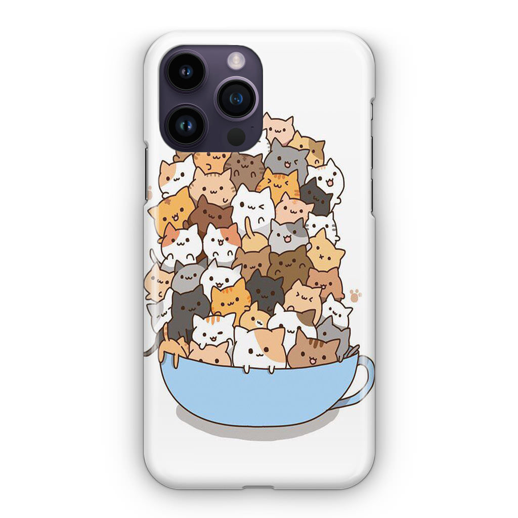 Cats on A Bowl iPhone 14 Pro / 14 Pro Max Case