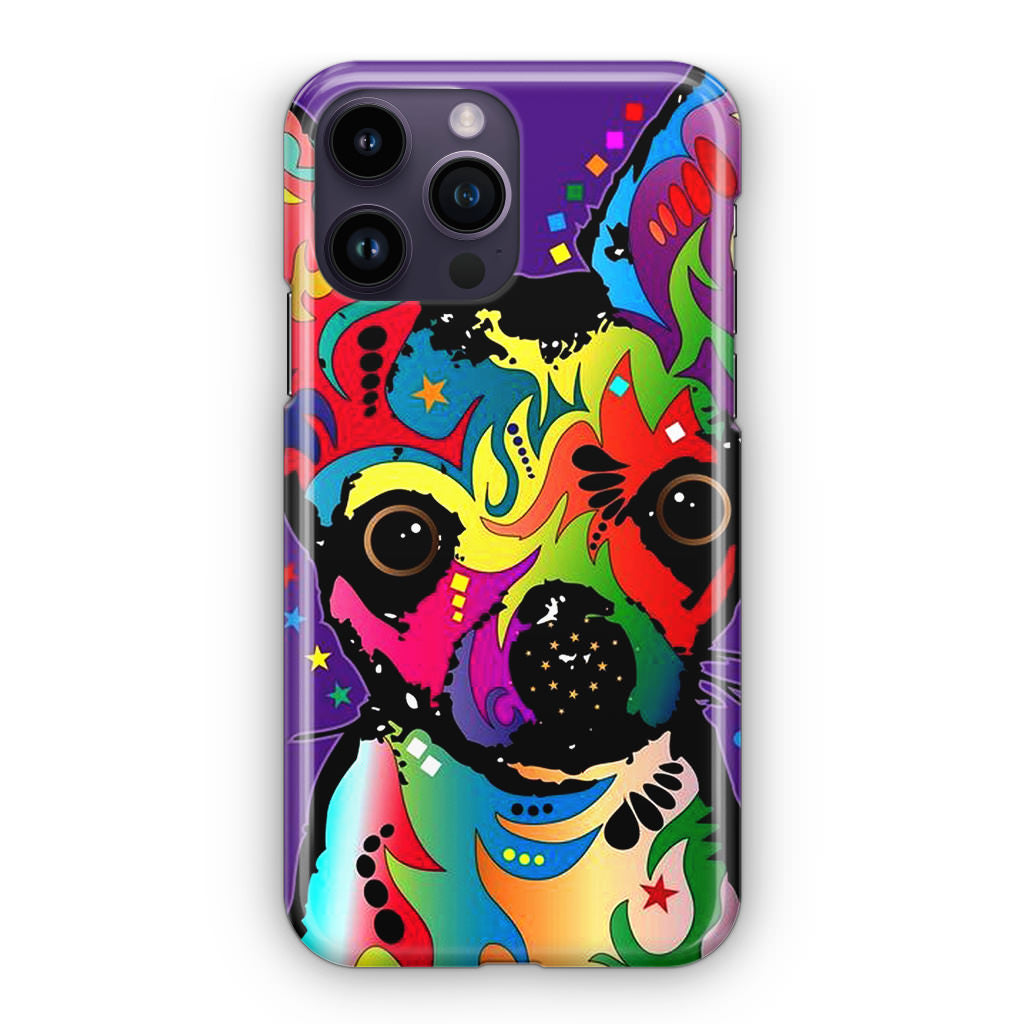 Colorful Chihuahua iPhone 14 Pro / 14 Pro Max Case